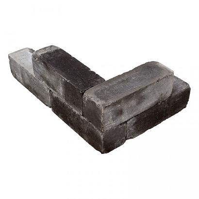 Stapelblok Linia-Patio Getrommeld Antraciet 45x15x15 cm MB