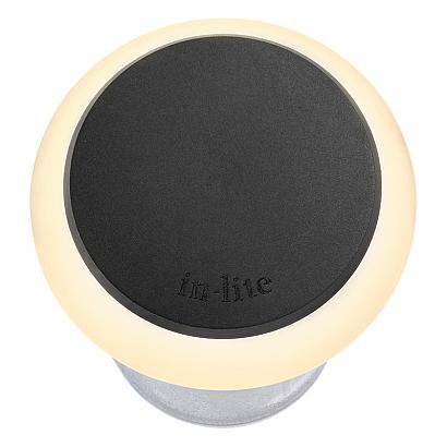 In-lite Puck 22 Dark 12V-0.6W LED Ø22mm Warm White diffuse Ring 34mm