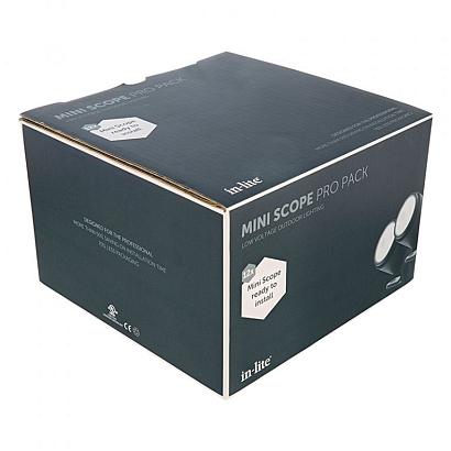 In-lite Mini SCOPE Spot Pro Pack 12V-2W LED Aluminium Dark Grey WW (bevat 12st Mini Scope)