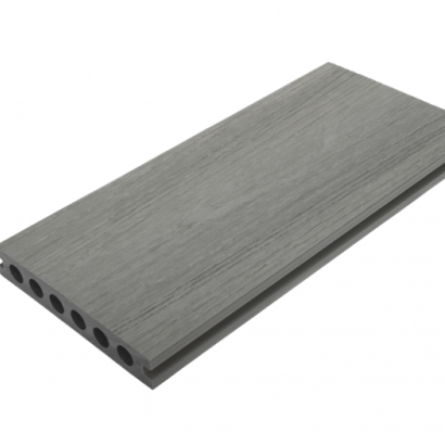 Fun-Deck WPC Ultrashield 23x138x4000mm  ronde kamers Multigrey Dark 2165-400