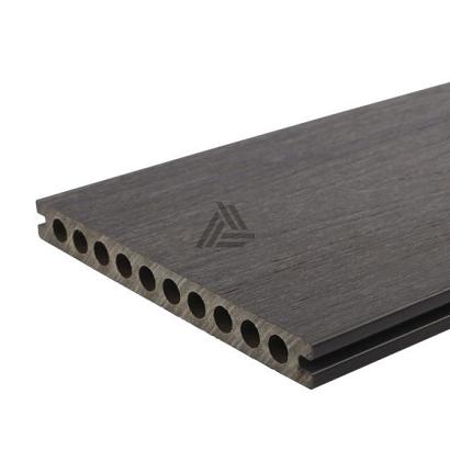 Fun-Deck WPC Ultrashield Kantopsluiting 23x210x3000mm holle kamers Multigrey Dark 2321-300