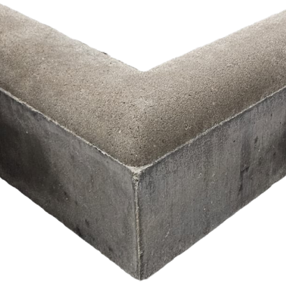 Gazonband Hoekstuk 10x20cm Grijs VB MB