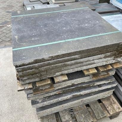 Restpartij GeoCeramica 80x80x4 cm Belgium Black - beschadigd