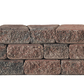 Granubrick 23.1-15.3x20x10 cm Rood-Zwart