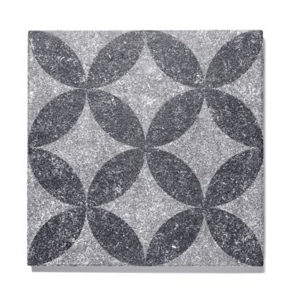 GeoProArte Design 60x60x4 cm Light Grey Flower