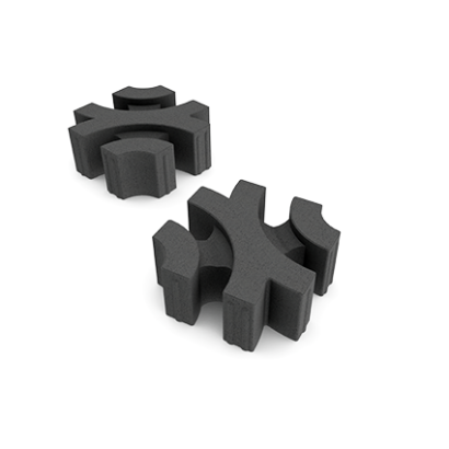 Restpartij Virage Ecologische bestrating 30x30x12 cm Black