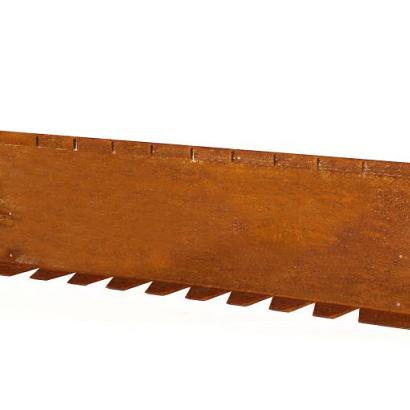 Kantopsluiting Single flex (flg) 300x10 cm Corten