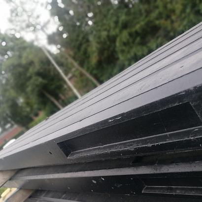 Restpartij Betonpaal Classico Nero 10x10x280 cm hoek