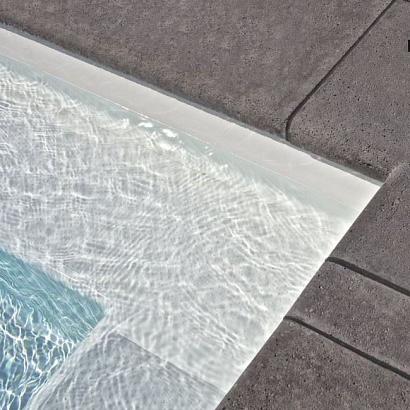 Schellevis Zwembadranden 100x40x5 cm antraciet