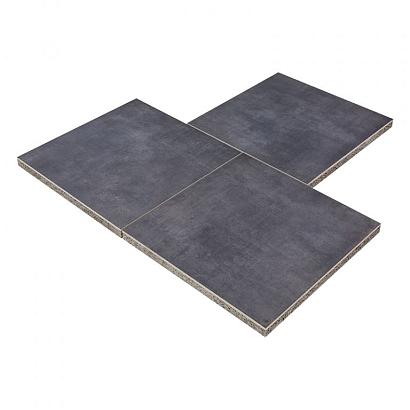 GeoCeramica Entree 60x60x4 cm Flow Black