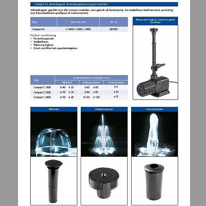 Vijverpomp uitbreiding Compact Kit