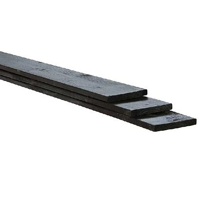 Rustiek Zwart. Plank geschaafd zwart 1.8x14.5x180cm