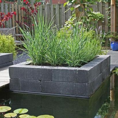 Stapelblok Linia-Patio Getrommeld Antraciet 30x15x15 cm TV
