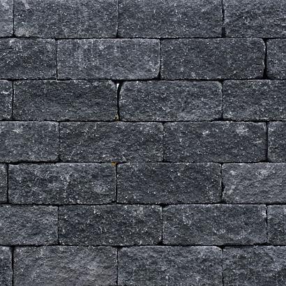 Wallblock Tumbled 12x12x30cm Antraciet