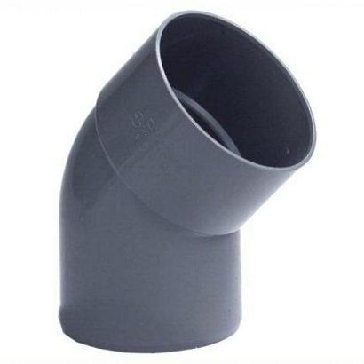 PVC 075 Bocht 45° 2xL-75mm