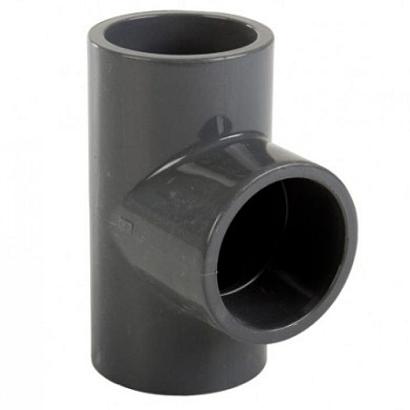PVC 075 T stuk 90° 3xL-75mm