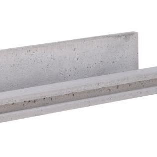 Betonpaal lichtgewicht met schroefbus eindpaal 11.5x11.5x314cm Grijs-Wit