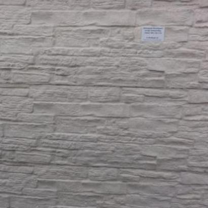 Betonplaat Dubbelzijdig Nostalgiemotief 184x36x4.8cm Grijs-Wit