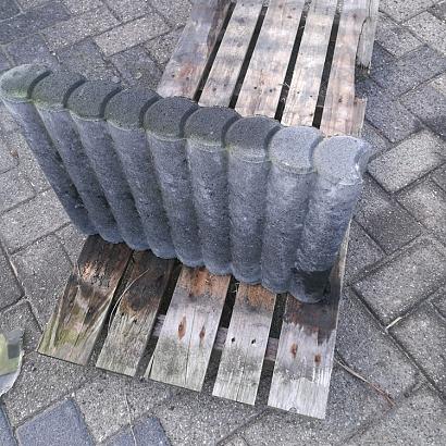 Restpartij Rondobandpalissade 8x35x50cm Antraciet (Uitlopend) OW2018
