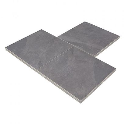 GeoCeramica 60x60x4 cm Tracks Mustang Dark