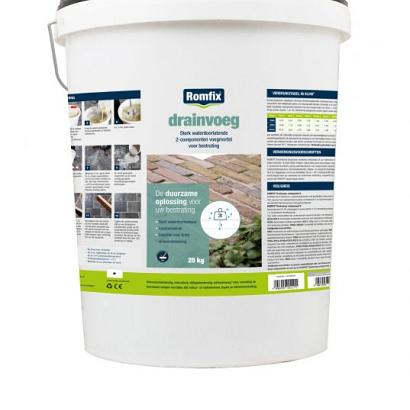 Romfix Drainvoeg Voegmiddel 25 kg Basalt