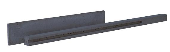 Betonpaal lichtgewicht met schroefbus eindpaal 11.5x11.5x275cm Antraciet