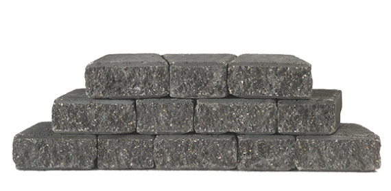 Granubrick 23.1-15.3x20x10 cm Antraciet