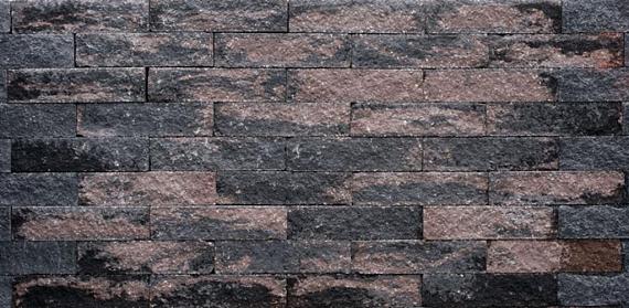Wallblock Split 12x12x30cm Brons