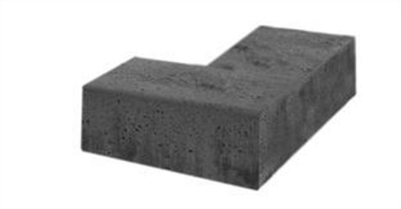 Schellevis Traptrede hoekstuk (massief) binnen 90° Grijs 37x15