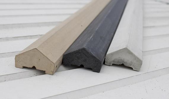 Betonnen afdekkappen granietmotief 177 cm Taupe
