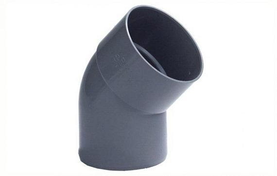 PVC 075 Bocht 45° 2xL-75mm