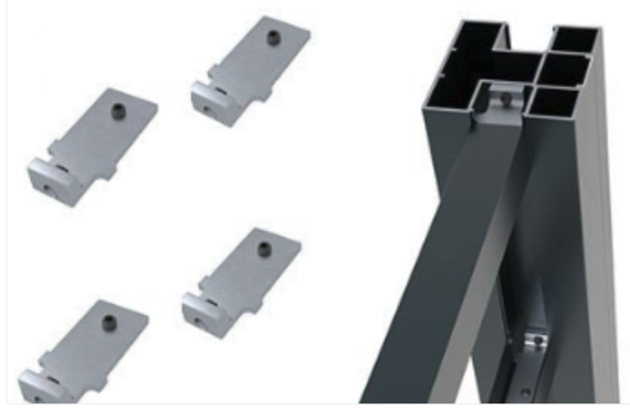 Boston-set van 4 connectors v. U-lijsten - 2645