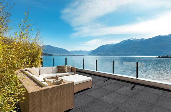 GeoCeramica Entree 60x60x4 cm BB-stone Black
