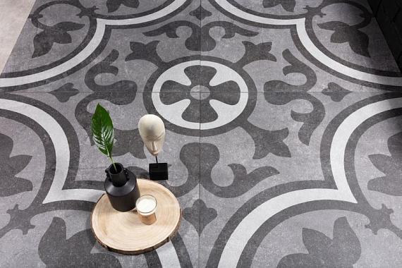 GeoCeramica 100x100x4 cm Elios Decoro Fior