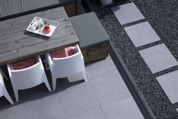 GeoCeramica 60x60x4 cm Impasto Grigio