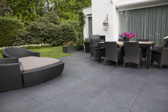 GeoCeramica 60x60x4 cm Impasto Negro