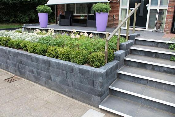 Stapelblok Linia-Patio Strak Antraciet 60x15x15 cm