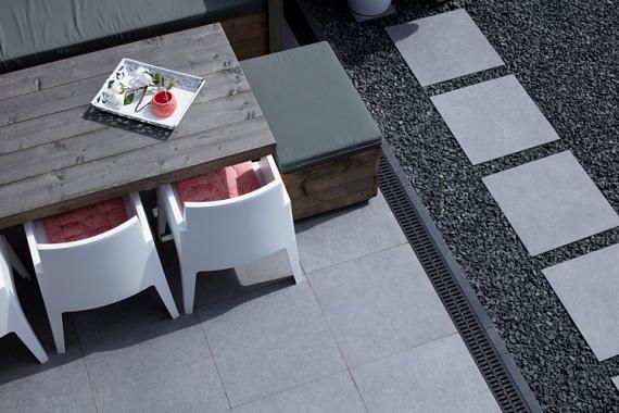 GeoCeramica Entree 80x80x4 cm Impasto Grigio