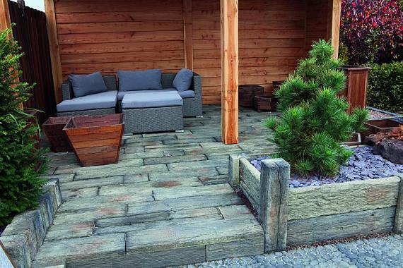 Timberstone tussenpaal 15x15x65 cm Driftwood (niet per post te versturen)