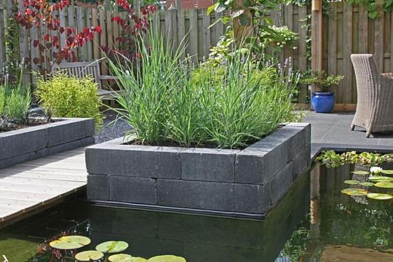 Stapelblok Linia-Patio Getrommeld Antraciet 30x15x15 cm TV