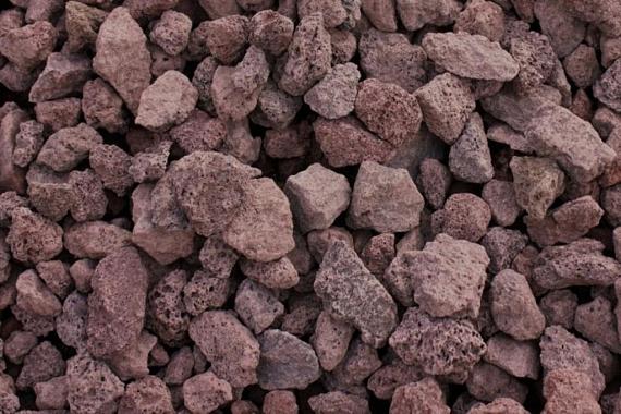 Lava red brokjes 50-80 mm in bigbag (900kg)