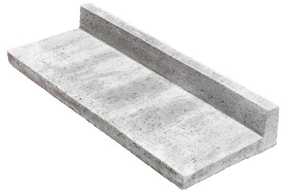 Schellevis Traptreden 100x40x15 cm (L-model) grijs