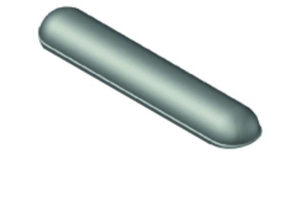 Stootband 12x20x100 cm Plakband 2x Rond Grijs