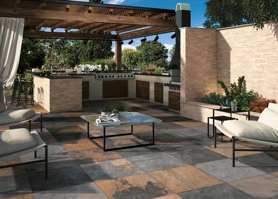 Restpartij GeoCeramica 60x60x4 cm Ardesie Afric Stone