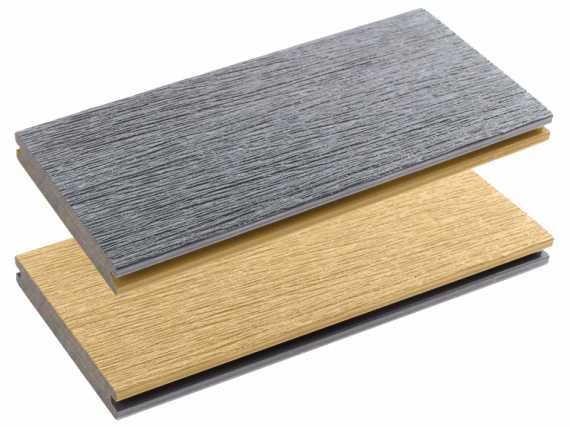 WPC terrasplank Vintage Lunar Grey - Cedar 23x138x3000mm Massief 2857-300