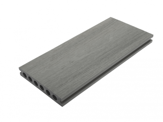 Fun-Deck WPC Ultrashield 23x138x4000mm  ronde kamers Multigrey Dark 2165-400