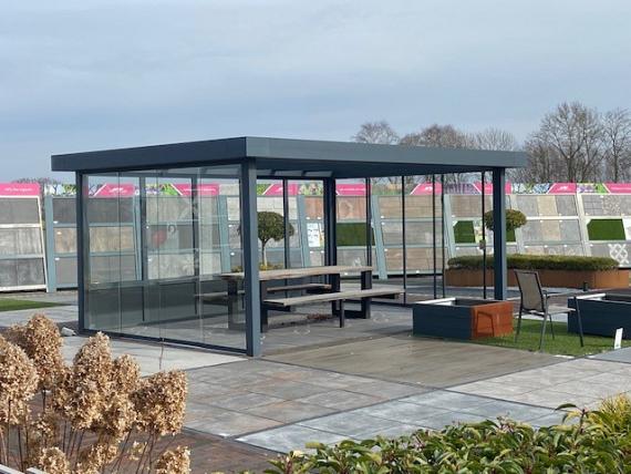 Showroommodel Flatroof Veranda 500x350cm Ral 7016 - Zelf demonteren