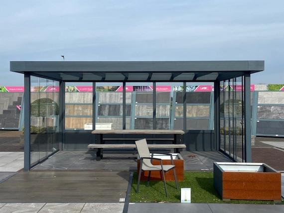 Showroommodel Flatroof Veranda 500x350cm Ral 7016 - Zelf demonteren