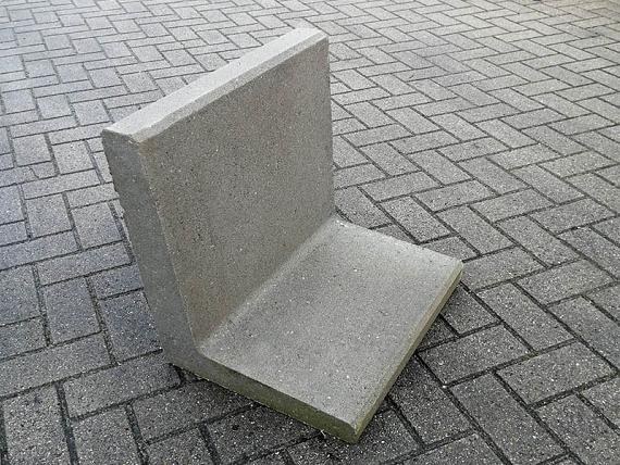 L-Element  100x50x40cm Grijs