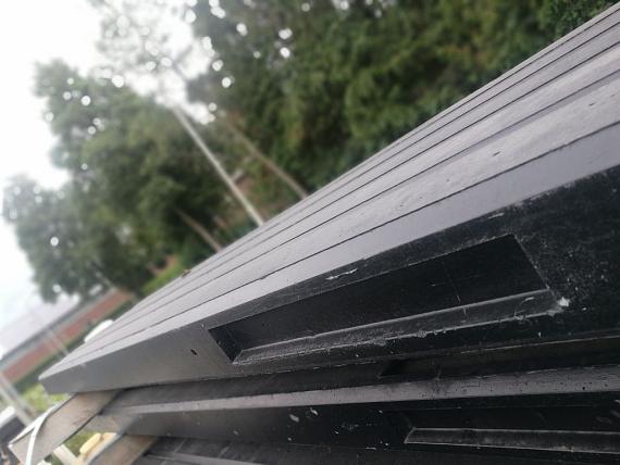 Restpartij Betonpaal Classico Nero 10x10x280 cm hoek